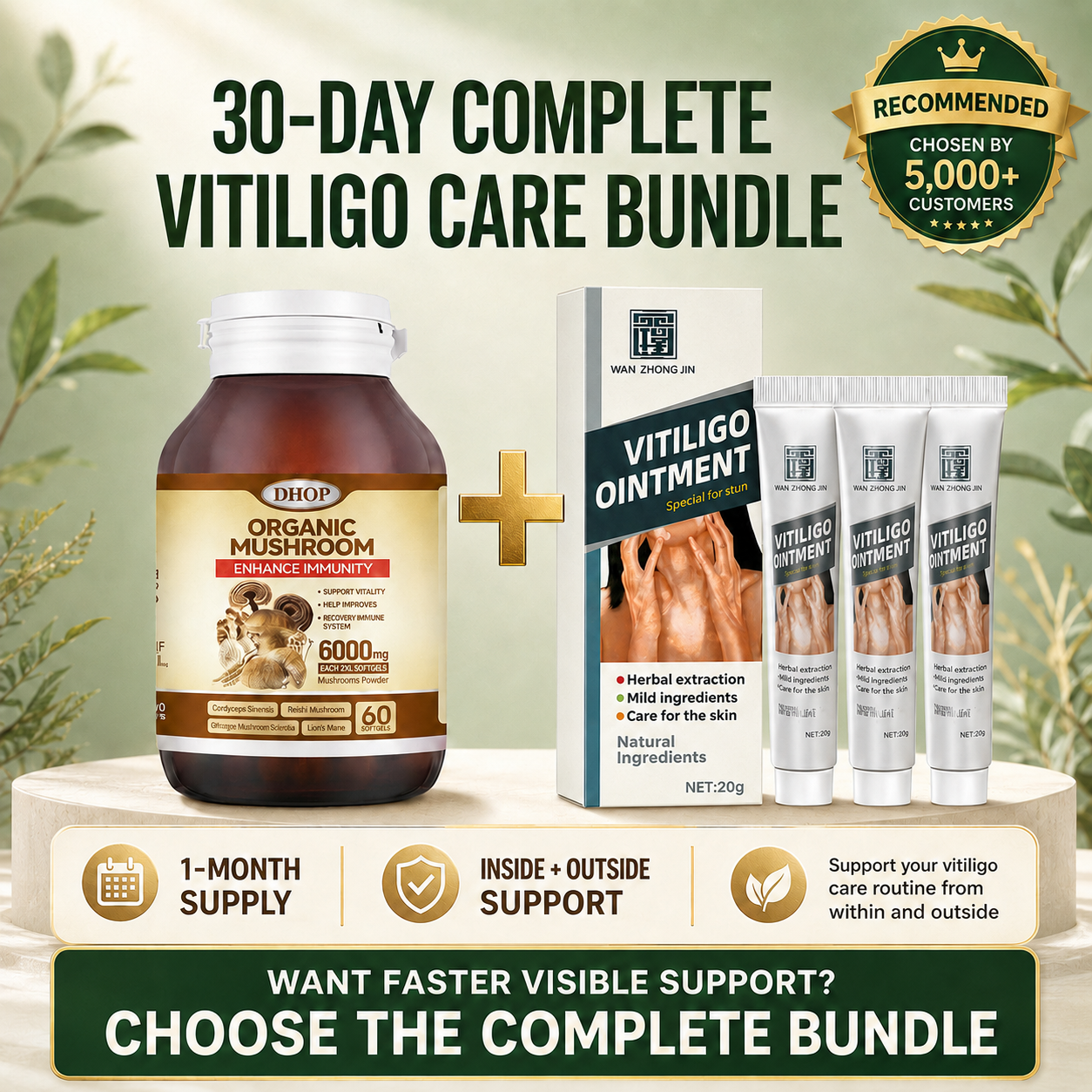 30-Day Complete Vitiligo Care Bundle LuminaDerm
